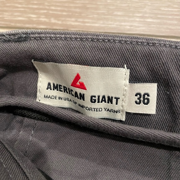 American Giant - Men's Gray Chino Pants - Picture 4 of 6